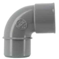 Coude 87°30, mâle-femelle, à coller, en PVC