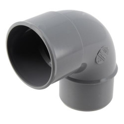 Coude 87°30, mâle-femelle, à coller, en PVC