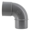 Coude 87°30, mâle-femelle, à coller, en PVC