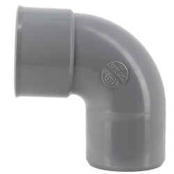 Coude 87°30, mâle-femelle, à coller, en PVC