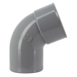 Coude 87°30, mâle-femelle, à coller, en PVC