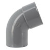 Coude 87°30, mâle-femelle, à coller, en PVC