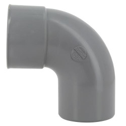 Coude 87°30, mâle-femelle, à coller, en PVC