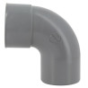 Coude 87°30, mâle-femelle, à coller, en PVC