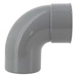 Coude 87°30, mâle-femelle, à coller, en PVC