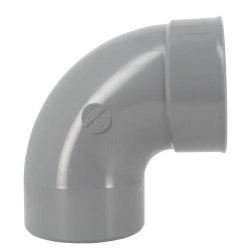 Coude 87°30, mâle-femelle, à coller, en PVC