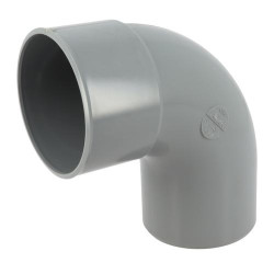 Coude, mâle-femelle à 87°30, à coller, en PVC