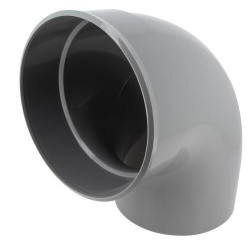 Coude, mâle-femelle à 87°30, à coller, en PVC