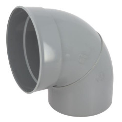 Coude, mâle-femelle à 87°30, à coller, en PVC