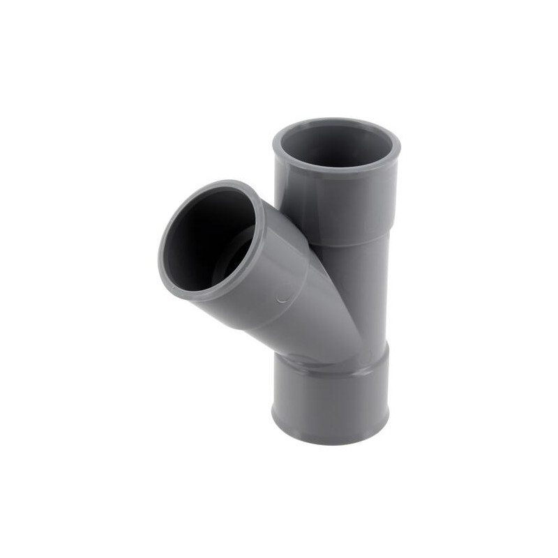Culotte PVC évacuation femelle-femelle 87°30