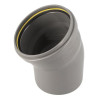 Coude 30° CR4 Mâle/Femelle Joint Standard Gris