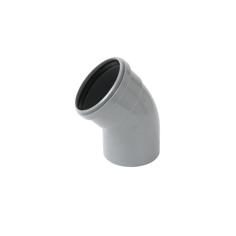 Coude 45° CR4 Mâle/Femelle Joint Standard Gris