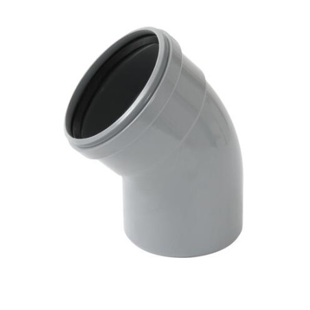 Coude 45° CR4 Mâle/Femelle Joint Standard Gris