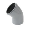Coude 45° CR4 Mâle/Femelle Joint Standard Gris