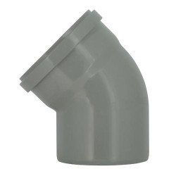 Coude 45° CR4 Mâle/Femelle Joint Standard Gris