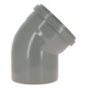 Coude 45° CR4 Mâle/Femelle Joint Standard Gris