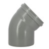 Coude 45° CR4 Mâle/Femelle Joint Standard Gris