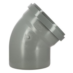 Coude 45° CR4 Mâle/Femelle Joint Standard Gris