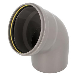 Coude 67°30 CR4 Mâle/Femelle Joint Standard Gris