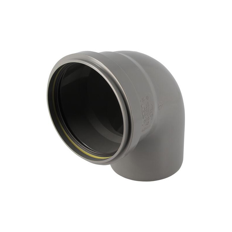 Coude 87°30 CR4 Mâle/Femelle Joint Standard Gris