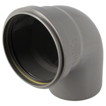 Coude 87°30 CR4 Mâle/Femelle Joint Standard Gris