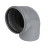 Coude 87°30 CR4 Mâle/Femelle Joint Standard Gris