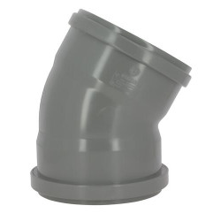 Coude 30° CR4 Femelle/Femelle Joint Fixe Gris