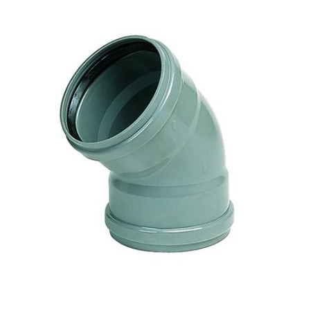 Coude 45° CR4 Femelle/Femelle Joint Fixe Gris