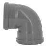 Coude 87°30 CR4 Femelle/Femelle Joint Fixe Gris