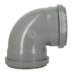 Coude 87°30 CR4 Femelle/Femelle Joint Fixe Gris