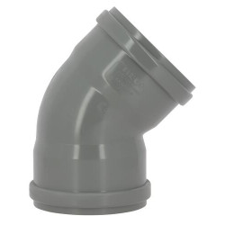 Coude 45° CR8 Femelle/Femelle Joint Fixe Gris