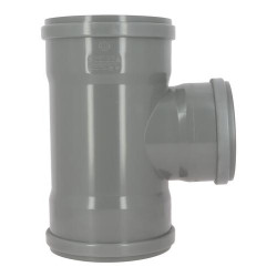 Embranchement 87°30 CR4 Femelle/Femelle Joint Fixe Gris