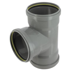 Culotte 87°30 CR4 Femelle/Femelle Joint Fixe Gris