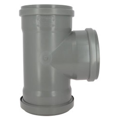 Culotte 87°30 CR4 Femelle/Femelle Joint Fixe Gris