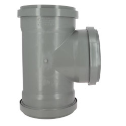 Culotte 87°30 CR4 Femelle/Femelle Joint Fixe Gris