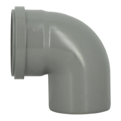 Coude 87°30 CR4 Mâle/Femelle Joint Fixe Gris