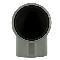 Coude 87°30 CR4 Mâle/Femelle Joint Fixe Gris