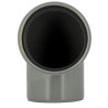 Coude 87°30 CR4 Mâle/Femelle Joint Fixe Gris