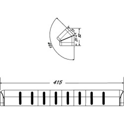 Angle extérieur universel a 135°