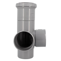 Culotte double d'équerre Sytème J, à joint de dilatation, Ø 100, Mâle-femelle à 87°30