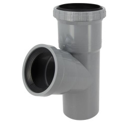 Culotte Système J, à joint de dilatation incorporé, Ø 100, Mâle-femelle à 67°30, PVC