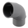 Coude Ø 40 mm, mâle-femelle à 67°30, à coller, gris, en PVC