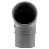 Coude Ø 40 mm, mâle-femelle à 67°30, à coller, gris, en PVC