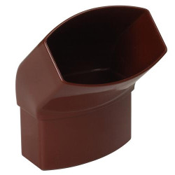 Coude OVATION® en TECHTAN®, 45°, Mâle-femelle, descente de gouttière 90x56
