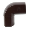 Coude OVATION® en TECHTAN®, 87°30, Mâle-femelle, descente de gouttière 90x56, marron