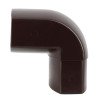 Coude OVATION® en TECHTAN®, 87°30, Mâle-femelle, descente de gouttière 90x56, marron