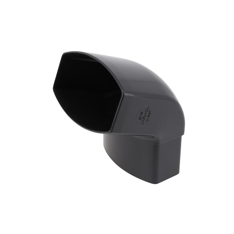Coude OVATION® en TECHTAN®, Mâle-femelle à 67°30, pour tube ovoïde 90x56, LG28
