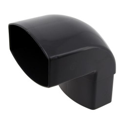 Coude OVATION® en TECHTAN®, Mâle-femelle à 87°30, pour tube ovoïde 90x56, LG28