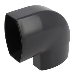Coude OVATION® en TECHTAN®, Mâle-femelle à 90°, pour tube ovoïde 90x56, LG28
