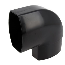 Coude OVATION® en TECHTAN®, Mâle-femelle à 90°, pour tube ovoïde 90x56, LG28